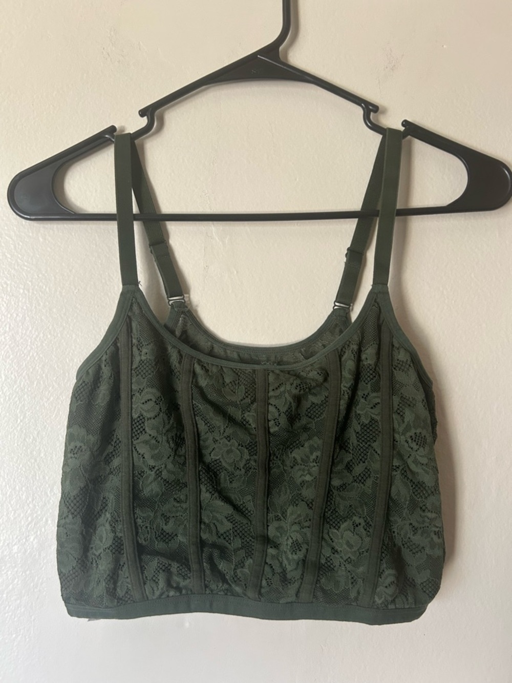Garden Girl M Lace Strappy Bralette Boudoir Layers Forest Fairy